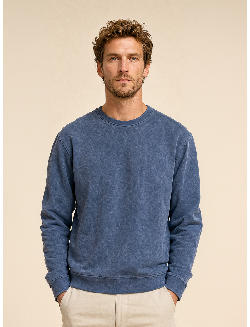 CREW-NECK FLEECE SWEATSHIRT