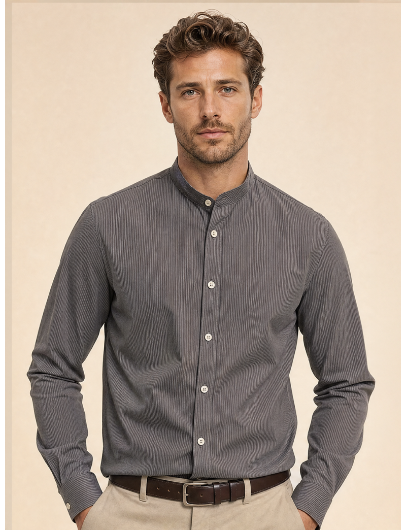 GURU COLLAR POPLIN SHIRT