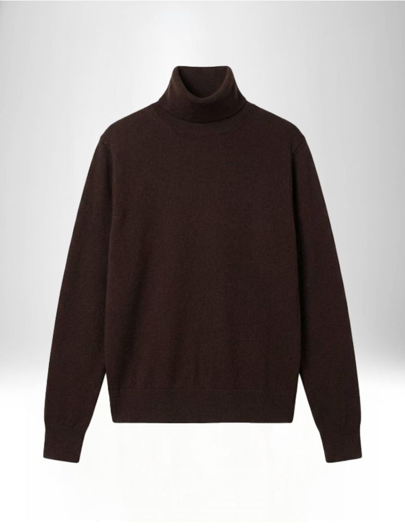 RIBBED TURTLENECK TOP