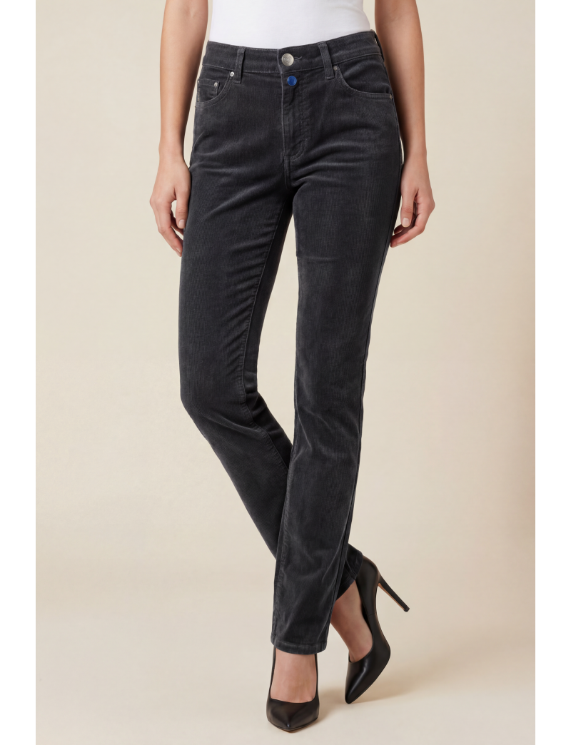STRAIGHT-LEG FIVE-POCKET TROUSERS