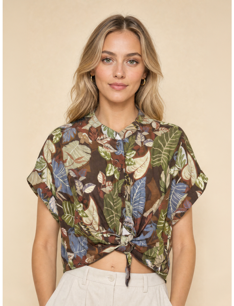 FLORAL SHORT-SLEEVE SHIRT