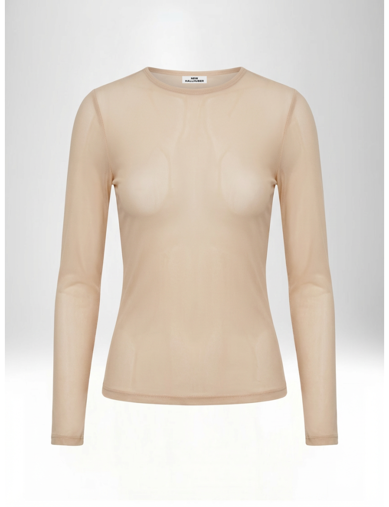 SHEER MINIMALIST SCULPTED TOP
