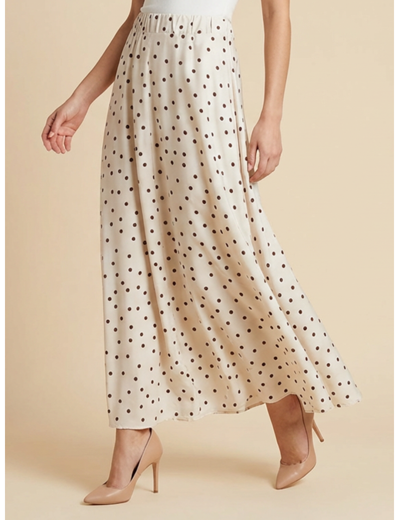 FLOWING POLKA DOT SKIRT