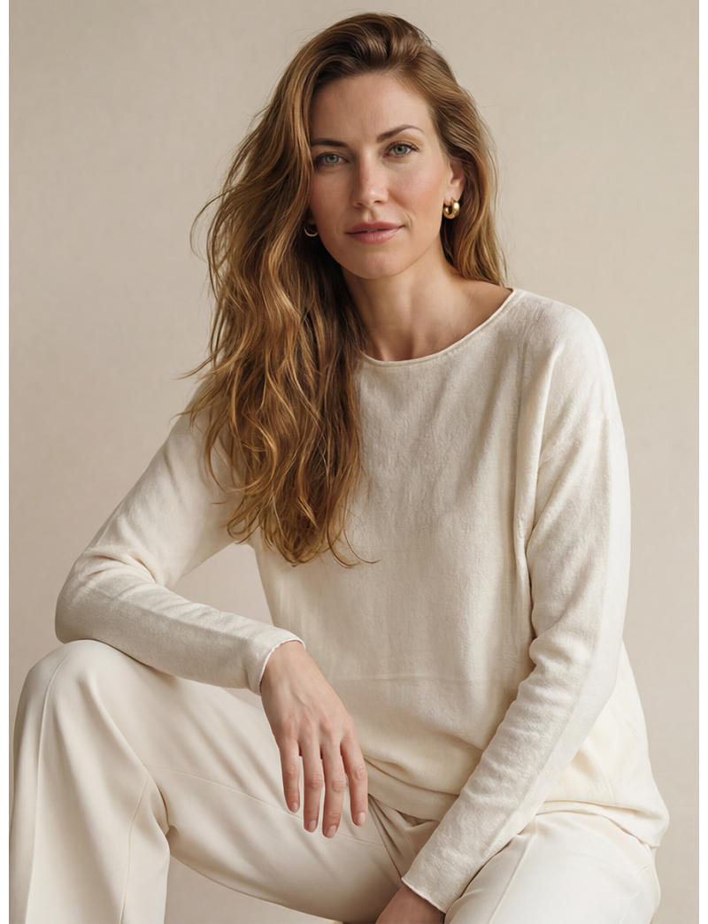 RELAXED FIT MINIMAL SWEATER
