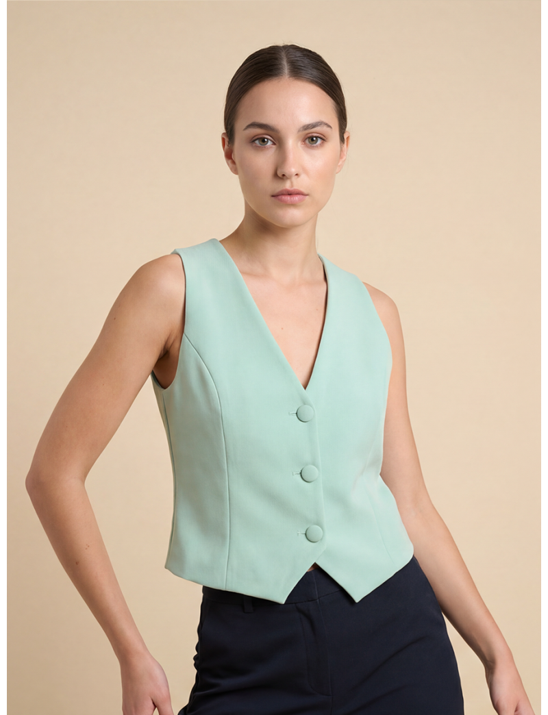 TAILORED BUTTON-UP VEST