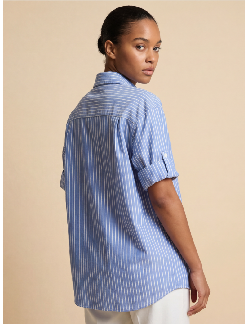 CLASSIC VERTICAL STRIPE SHIRT
