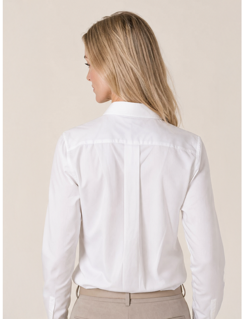 CLASSIC POPLIN SHIRT WITH ITALIAN COLLAR