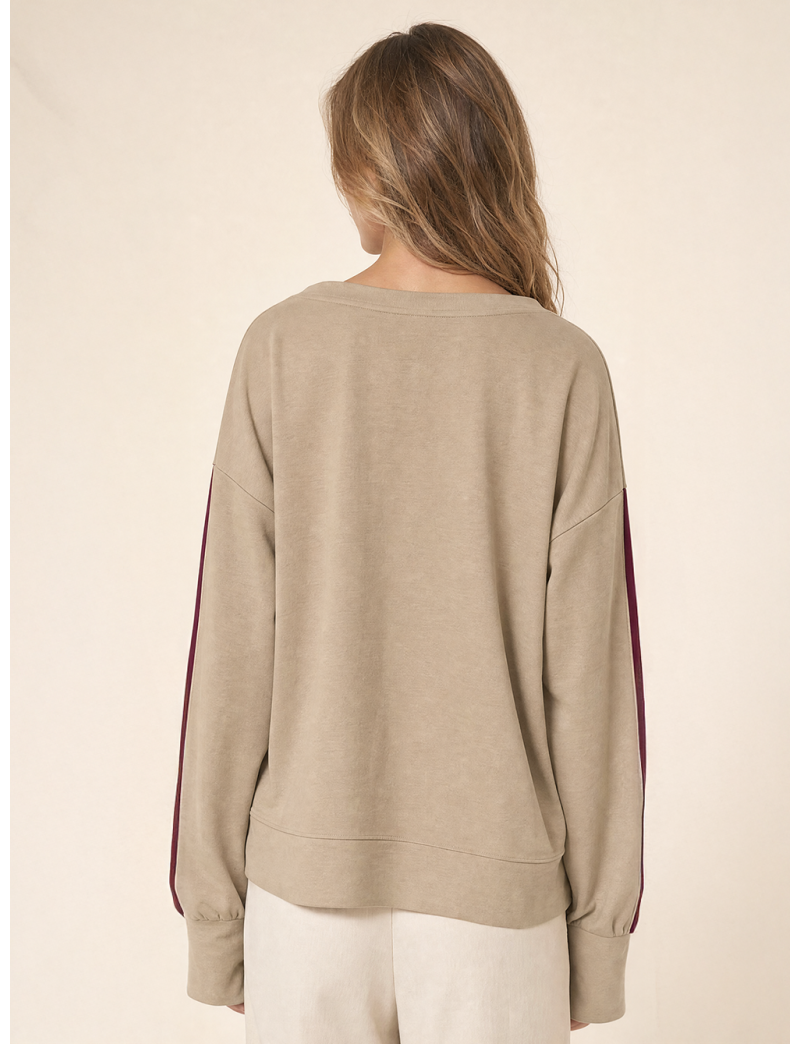 OVERSIZED COTTON FLEECE SWEATSHIRT