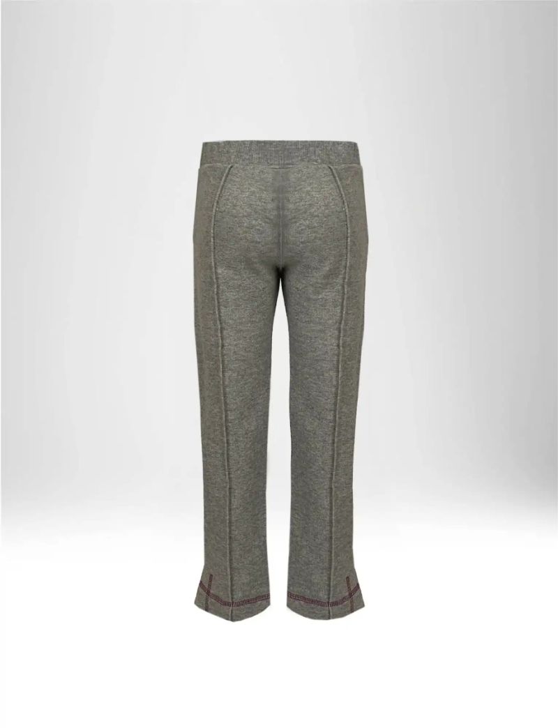 GIRL SWEATPANTS IN GREY MELANGE COTTON