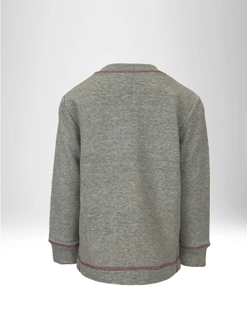 MÄDCHEN SWEATSHIRT MIT RUNDHALSAUSSCHNITT AUS BAUMWOLLE