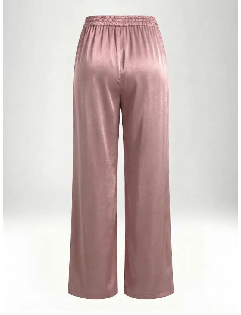 WIDE-LEG FLUID SATIN TROUSERS