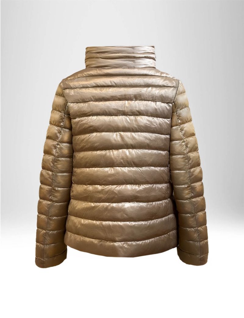 REVERSIBLE  SHORT DOWN JACKET WITH MAXI COLLAR