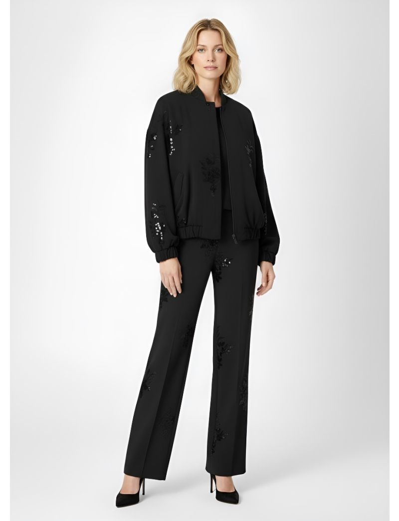 WOMEN’S EMBROIDERED BOMBER