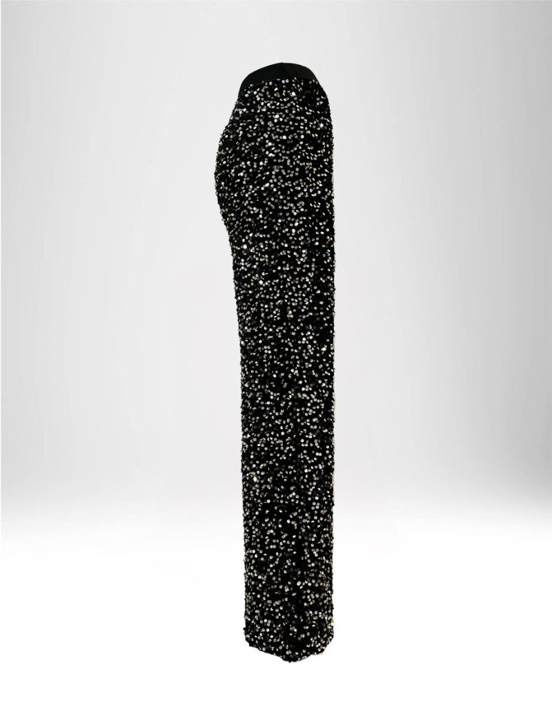 SEQUINED WIDE LEG PANTS WOMEN | NEW HALLHUBER