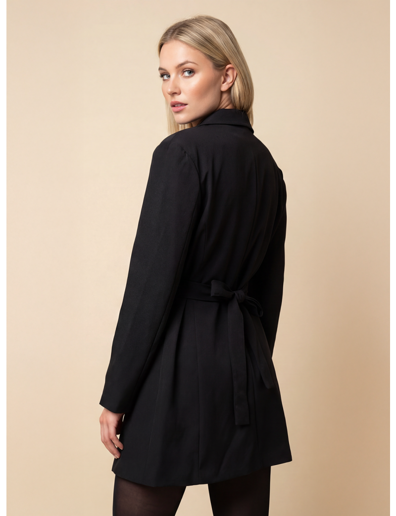 DOUBLE-BREASTED LONG JACKET