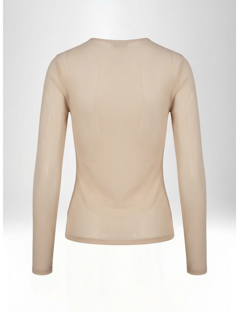 SHEER MINIMALIST SCULPTED TOP