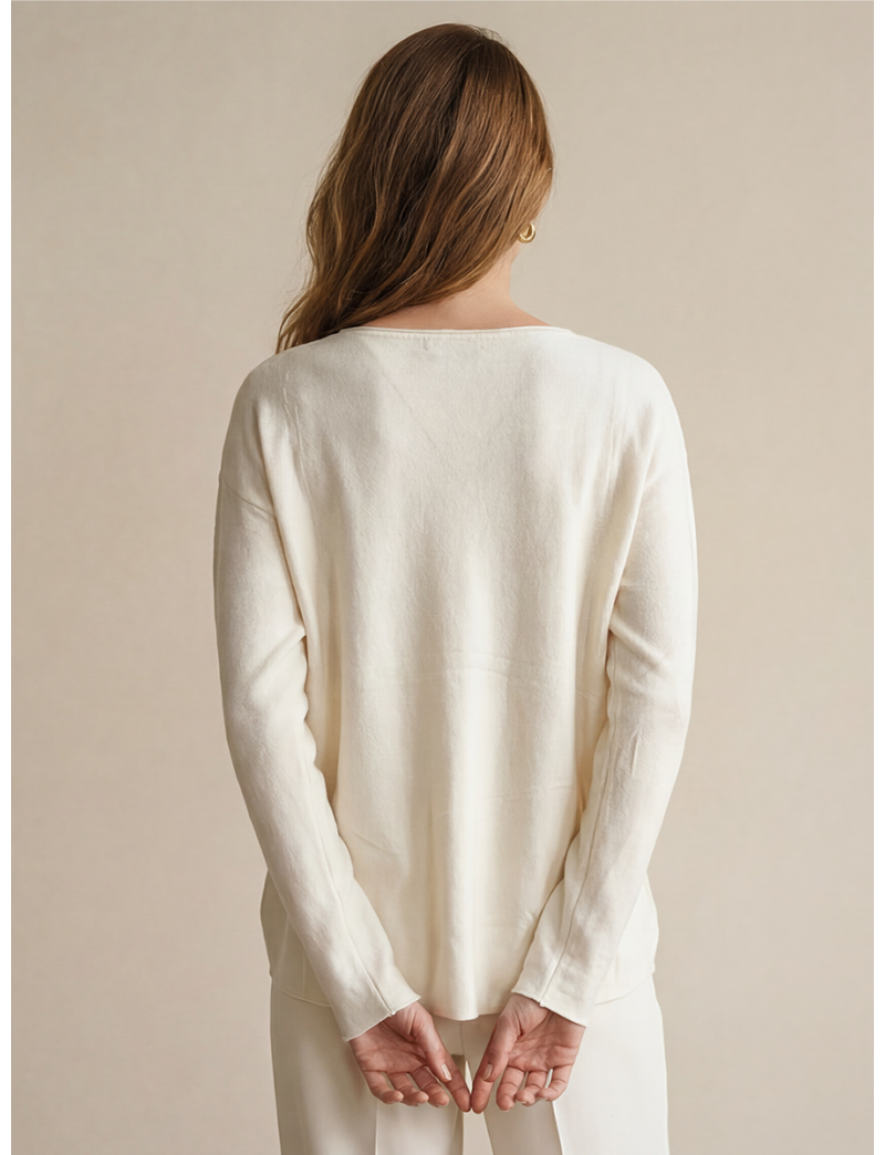 RELAXED FIT MINIMAL SWEATER